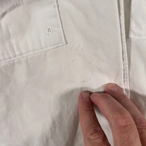 Columbia PFG Shirt Men's XL White Button Up Short Sleeve Mesh Lined Fishing - Picture 8 of 12